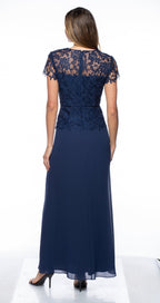 Marina Long Two Piece Formal Lace Dress