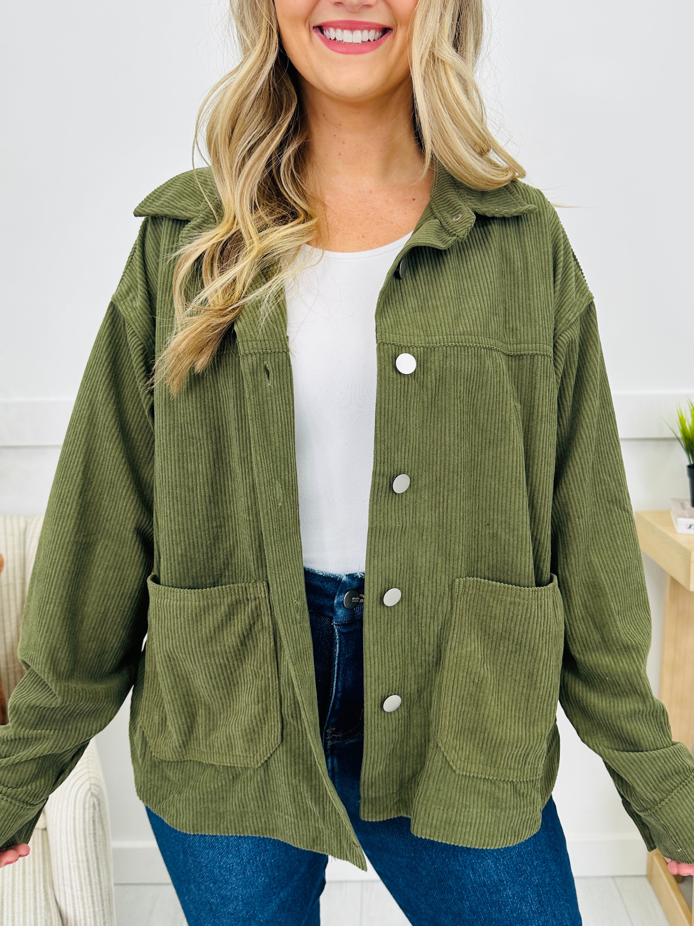 Easy As Sunday Shacket- Multiple Colors!