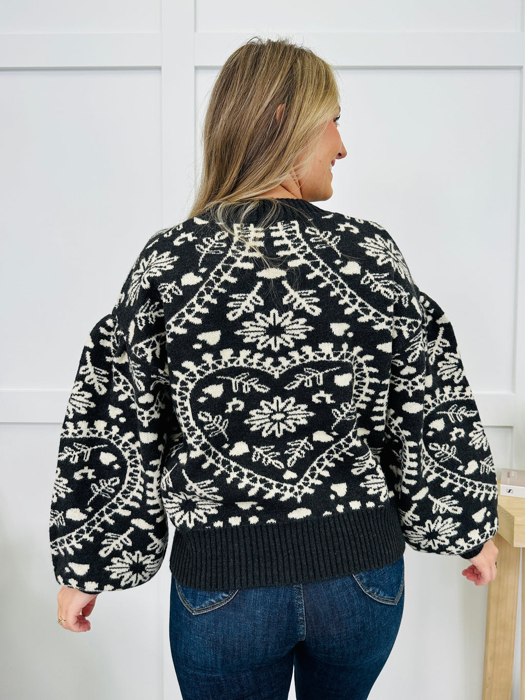 Harvest Heartbeat Sweater in Charcoal