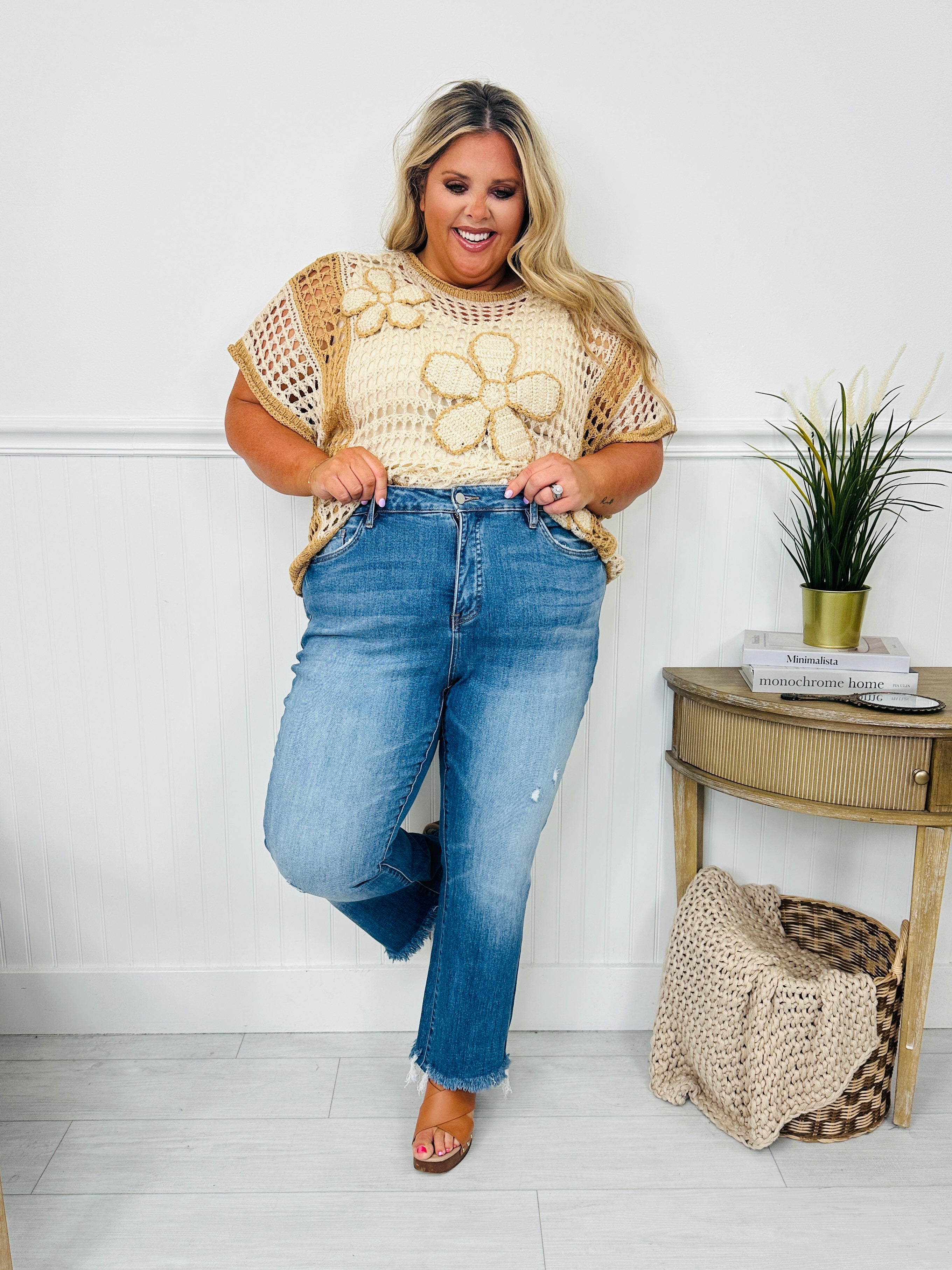 Head Start Tummy Control Cropped Bootcut Jeans