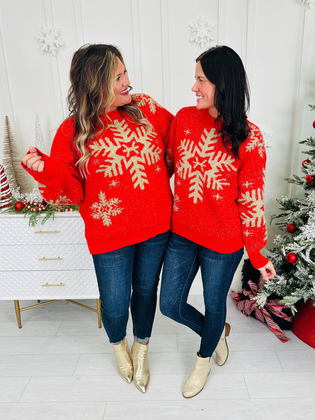 Snowflake Shine Sweater