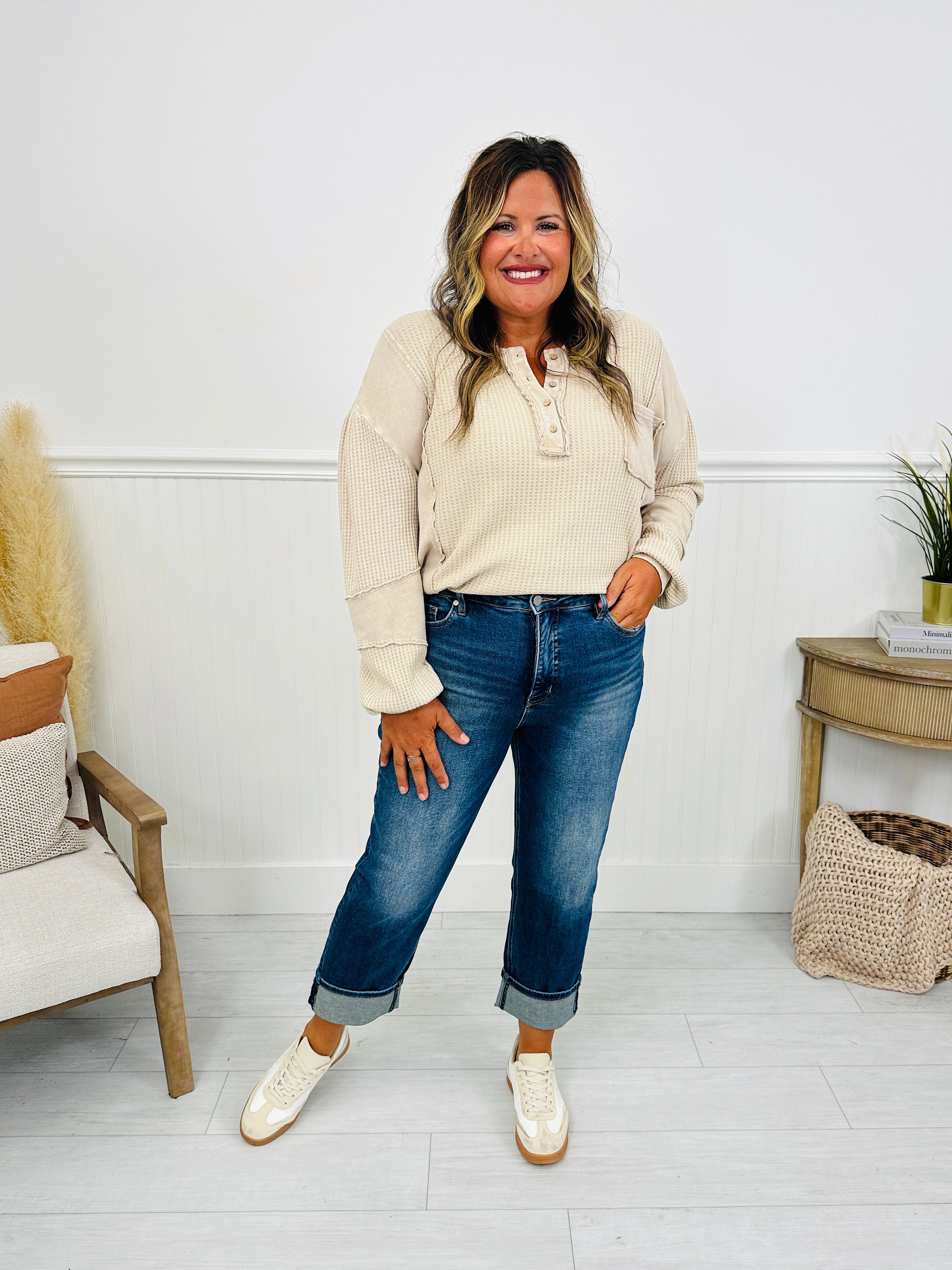 Can't Cuff This Tummy Control Slim Straight Jeans