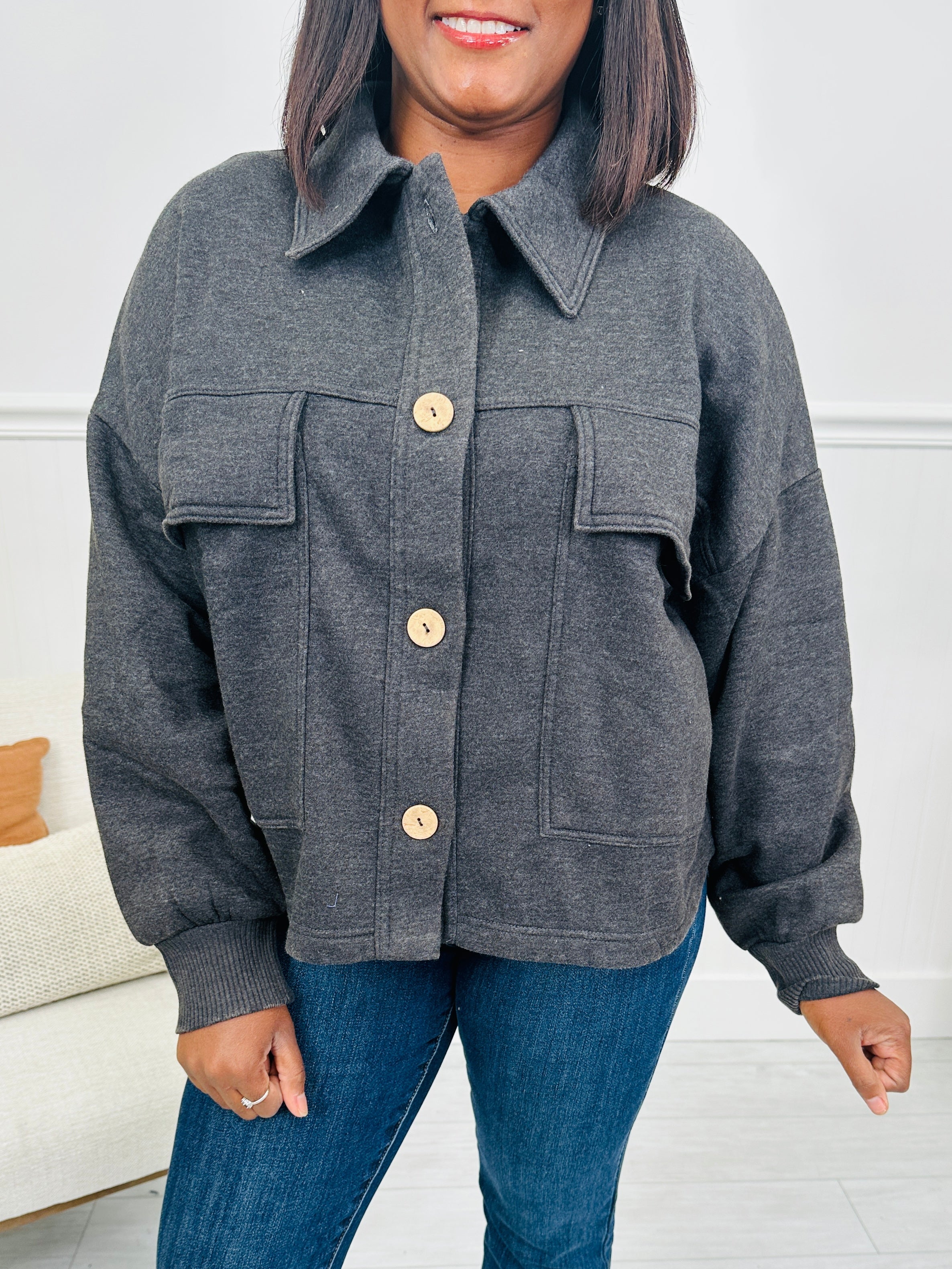 DOORBUSTER! Clean Break Shacket- Multiple Colors!