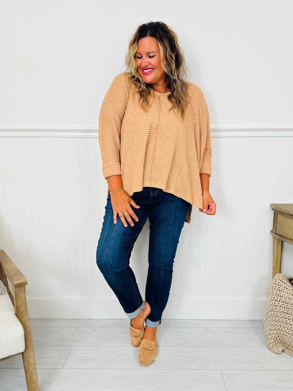 Judy Blue REG/CURVY Pulling Me Back Double Cuff Slim Fit Jeans