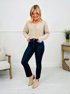 Feeling Fall Cropped Straight Tummy Control Jeans