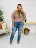 Judy Blue REG/CURVY Get Something Straight Mid Rise Jeans