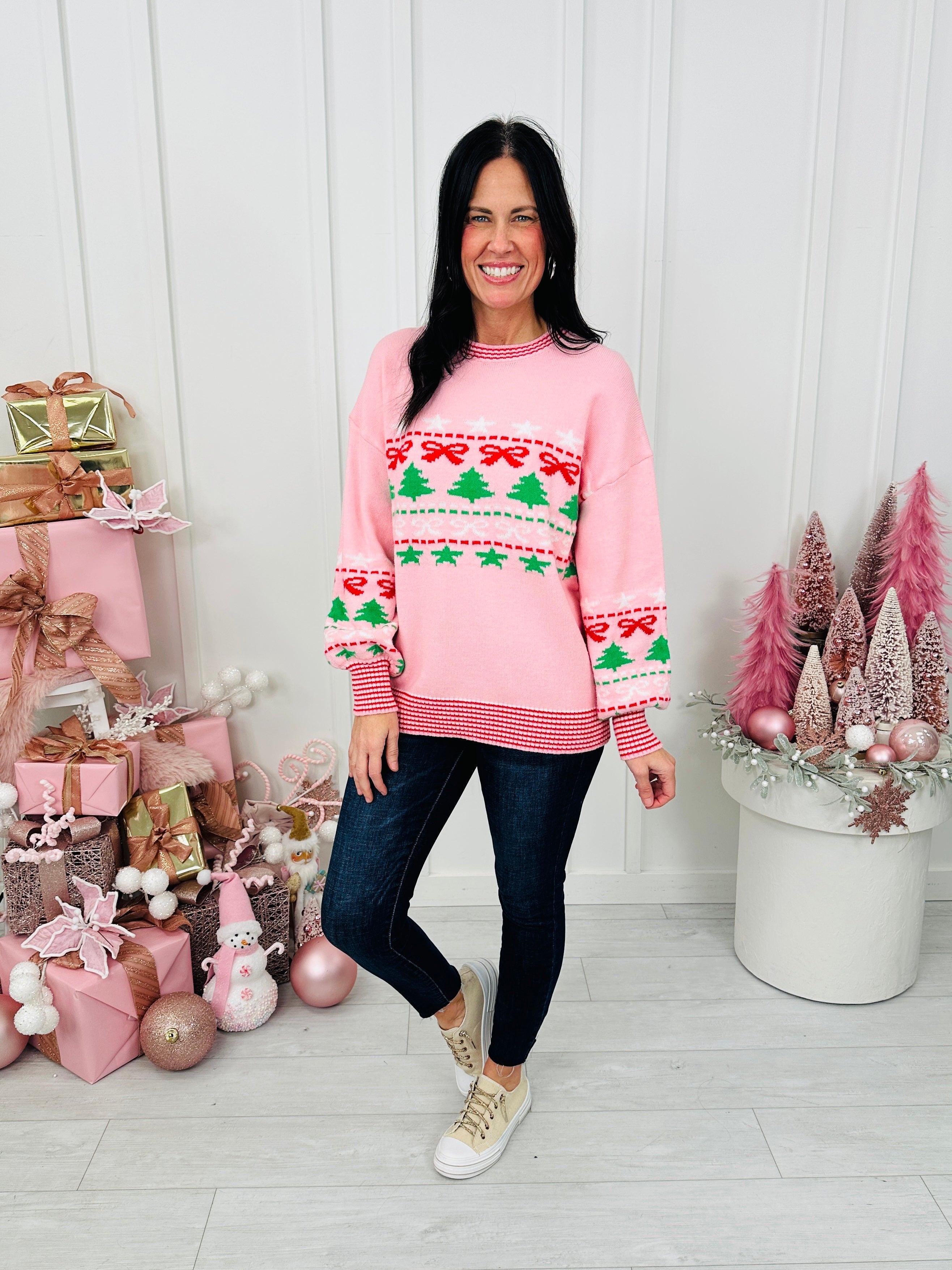 Bows Before Mistletoe Sweater