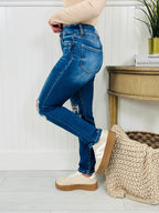 Bridge The Gap Cropped Straight Tummy Control Jeans