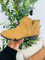 Wildwood Walk Booties in Tan