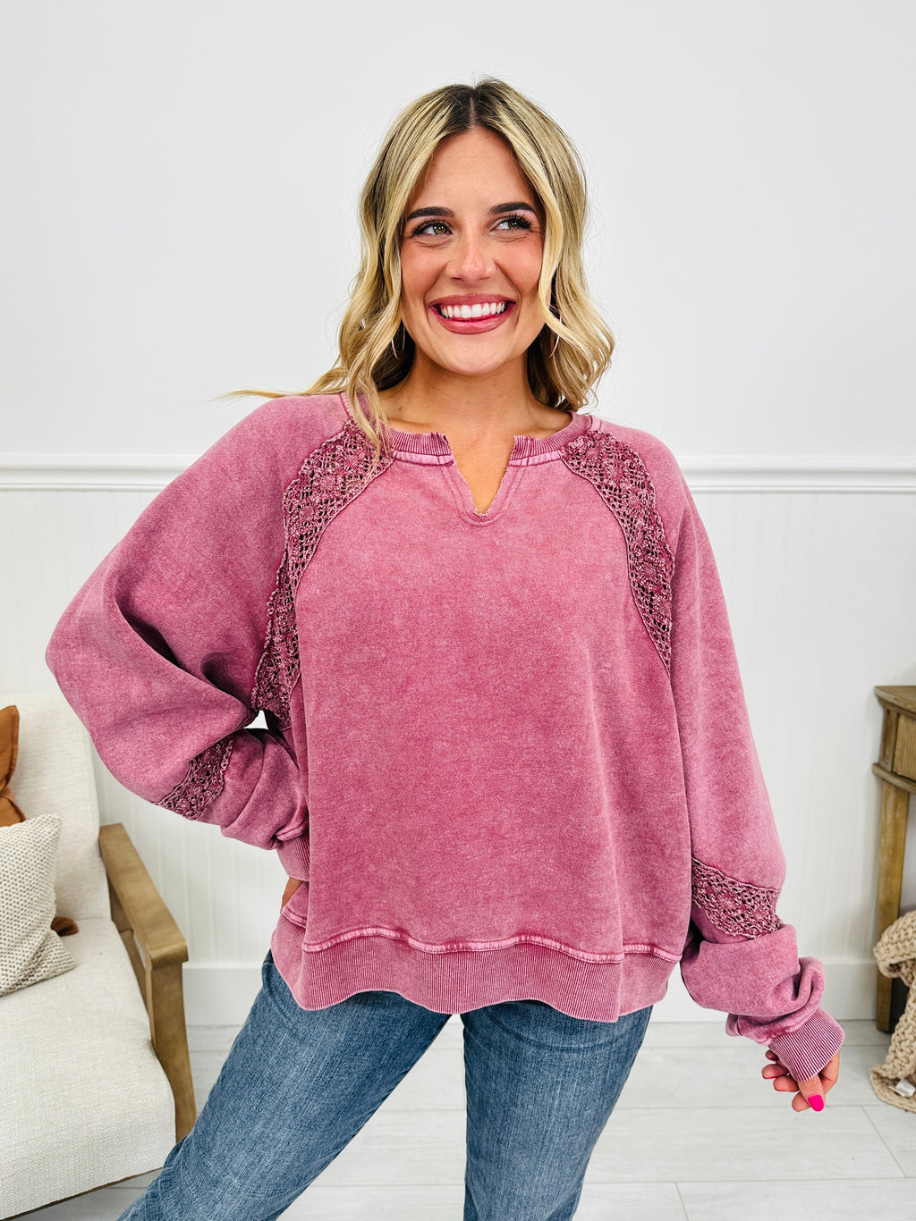 Falling Hard Pullover-- Multiple Colors!