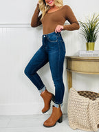 All In The Details Tummy Control Cuffed Skinny Jeans