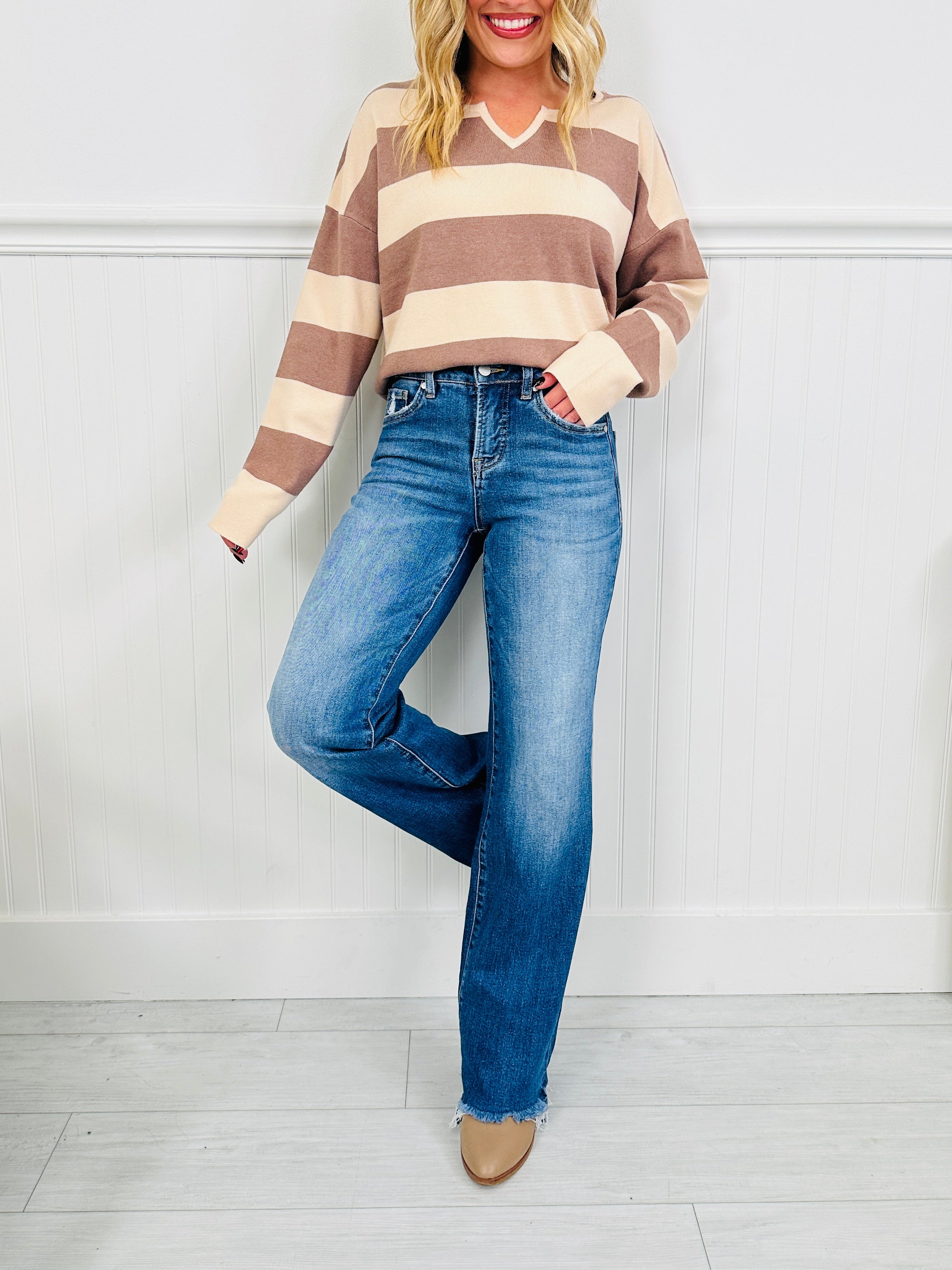 Fray All Day Tummy Control Straight Jeans