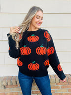 Pumpkin Nightfall Sweater- Multiple Colors!