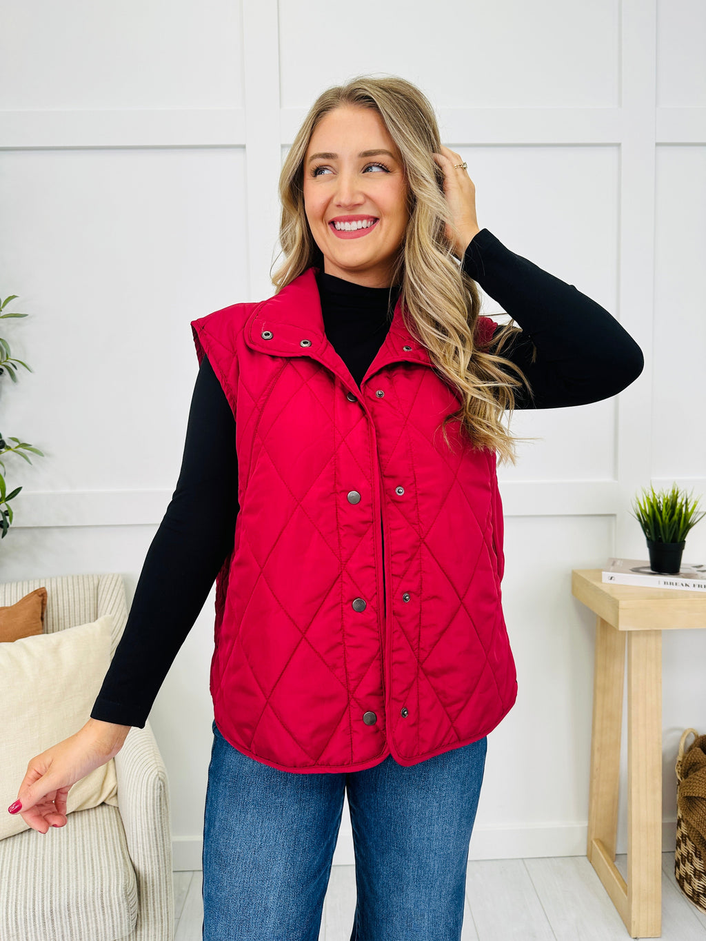 Quilted In The Quiet Vest- Multiple Colors!
