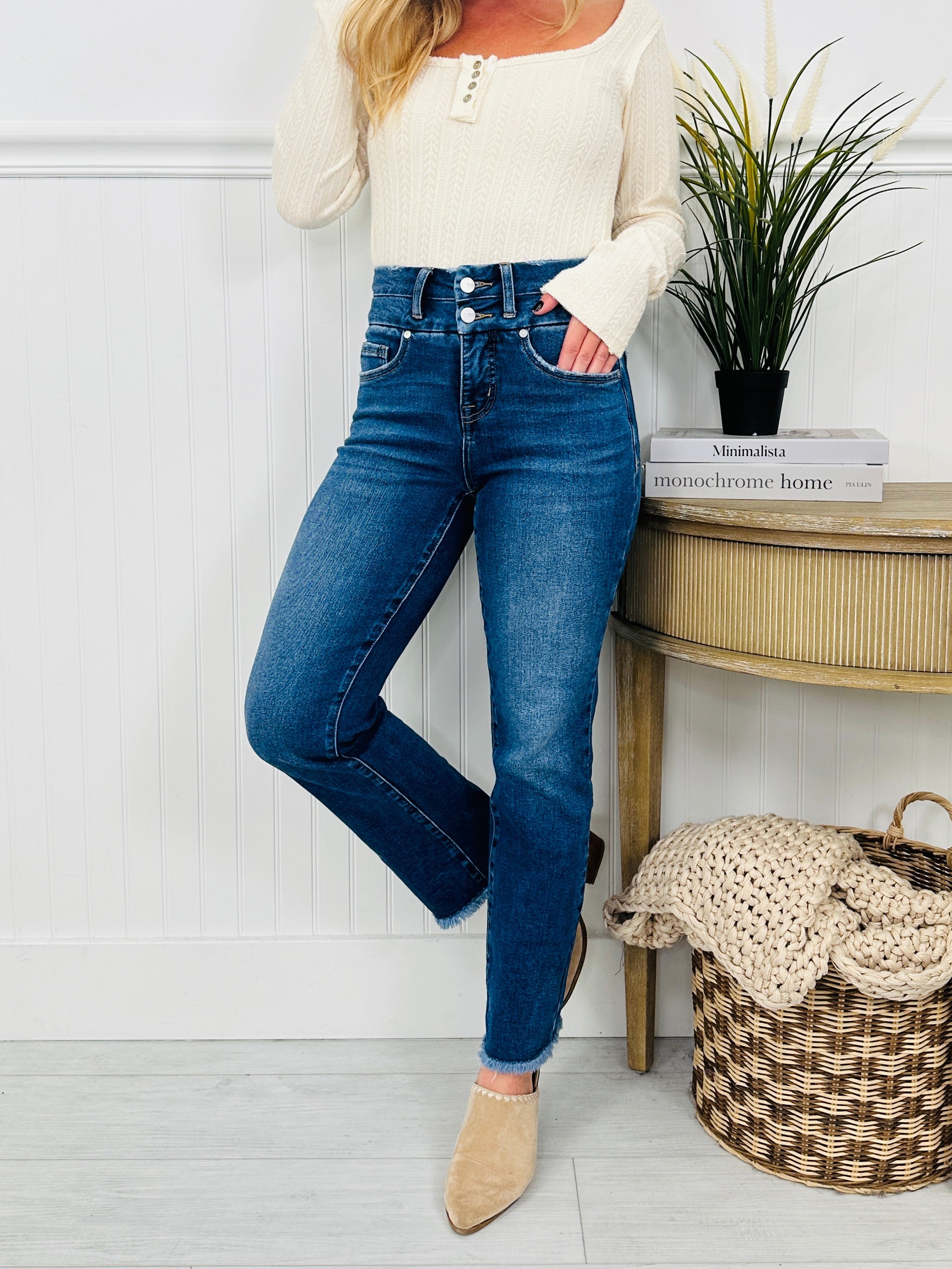 Double Duty Tummy Control Straight Jeans