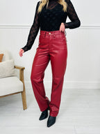 Judy Blue Flawless Finish Tummy Control Faux Leather Pants