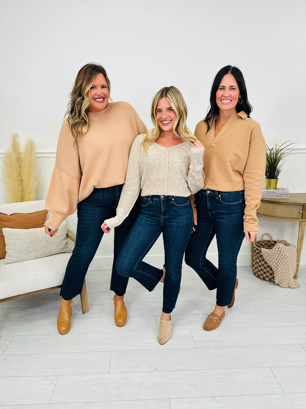 Feeling Fall Cropped Straight Tummy Control Jeans