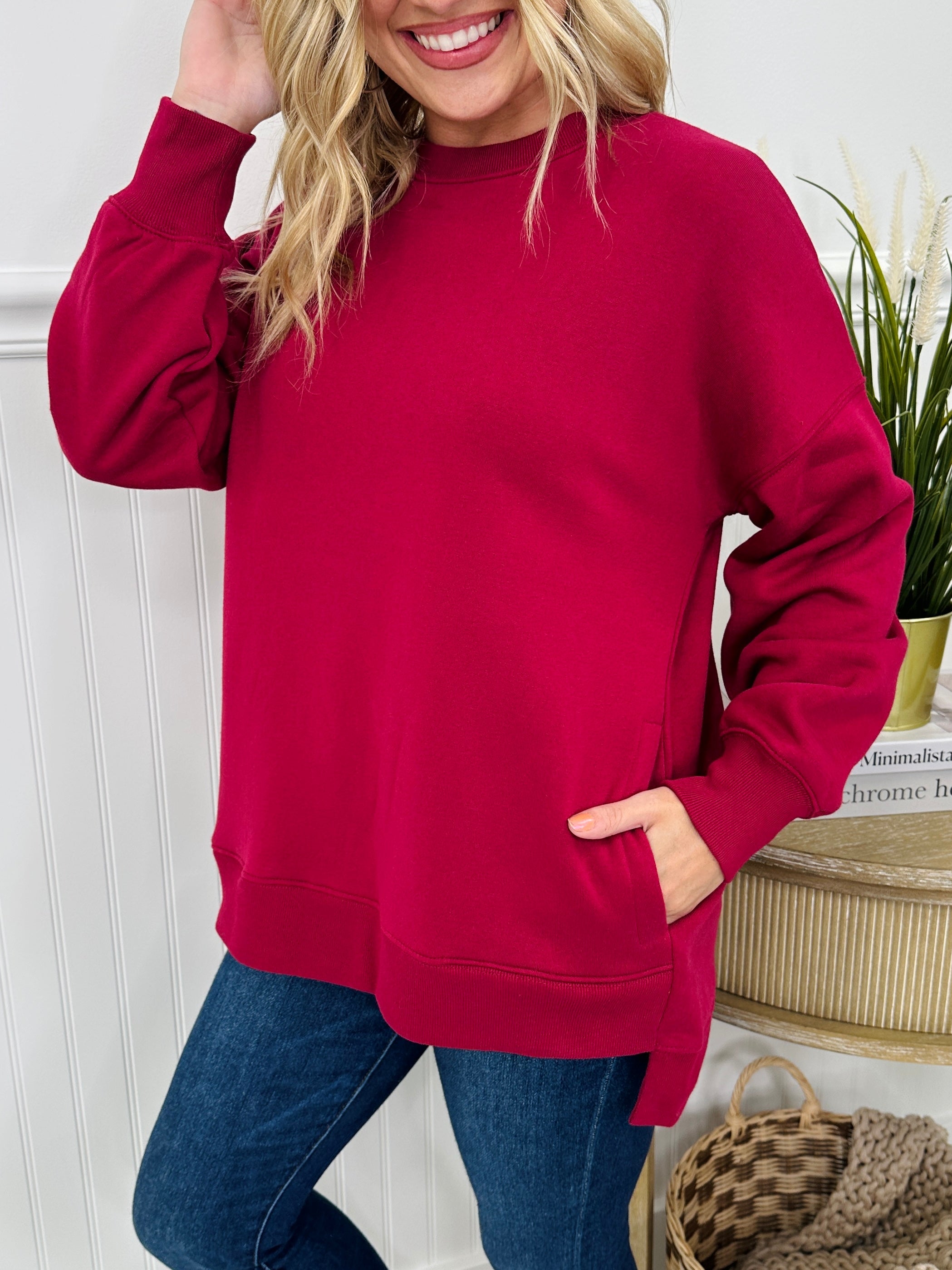 Cozy Intentions Pullover- Multiple Colors!