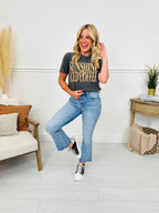 Kick Back And Relax Kick Flare Cropped Jeans