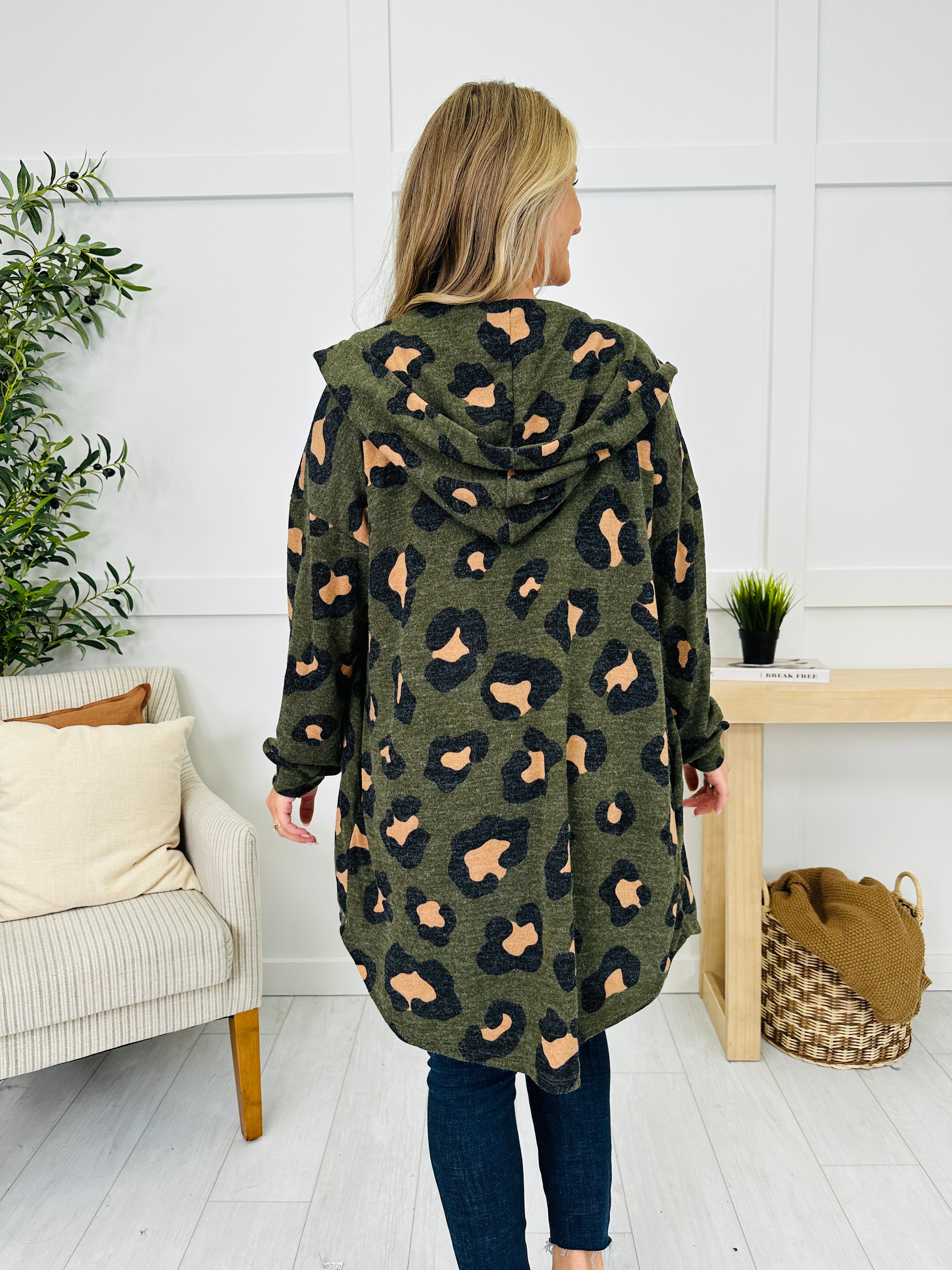 Wild At Dusk Cardigan in Olive