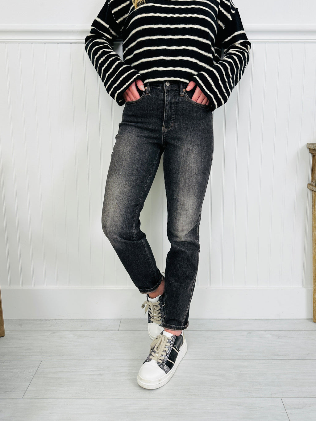 Judy Blue Simply Grey Tummy Control Slim Fit Jeans