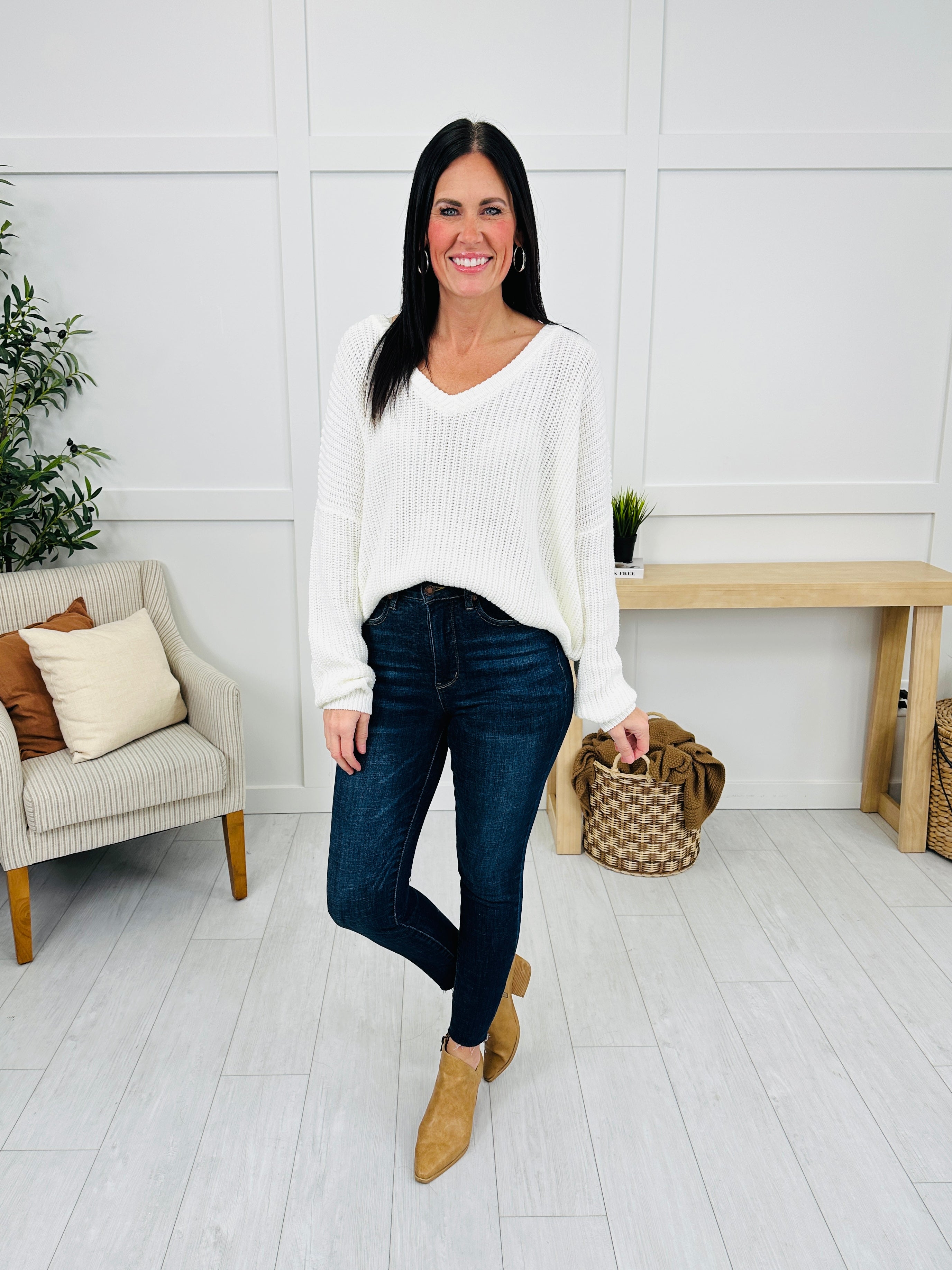 This Kind Of Cozy Sweater in White