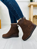 Uptown Lift Boots in Brown