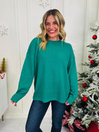 Sweet Like Santa Thermal Pullover in Multiple Colors