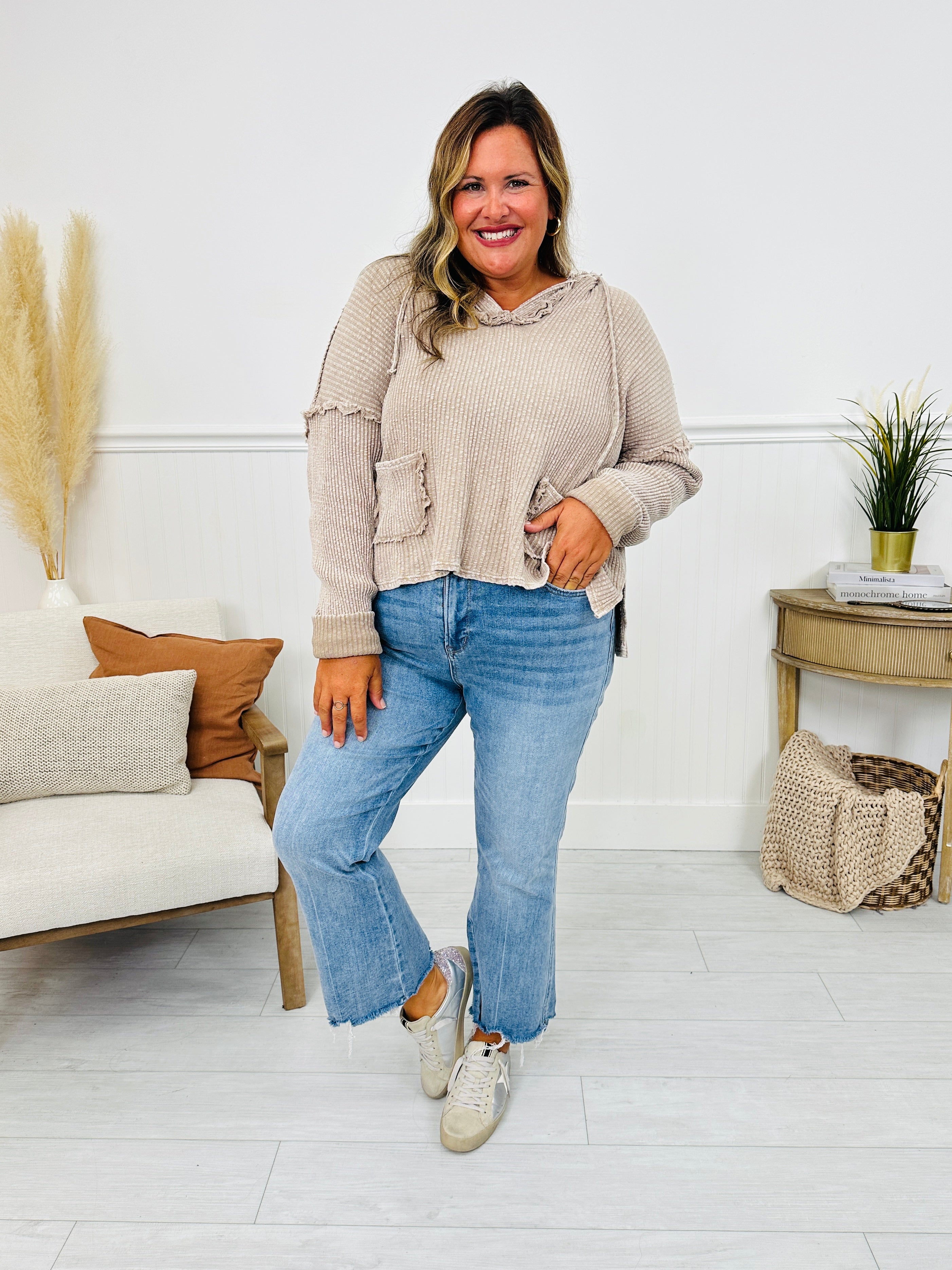 Kick Back And Relax Kick Flare Cropped Jeans