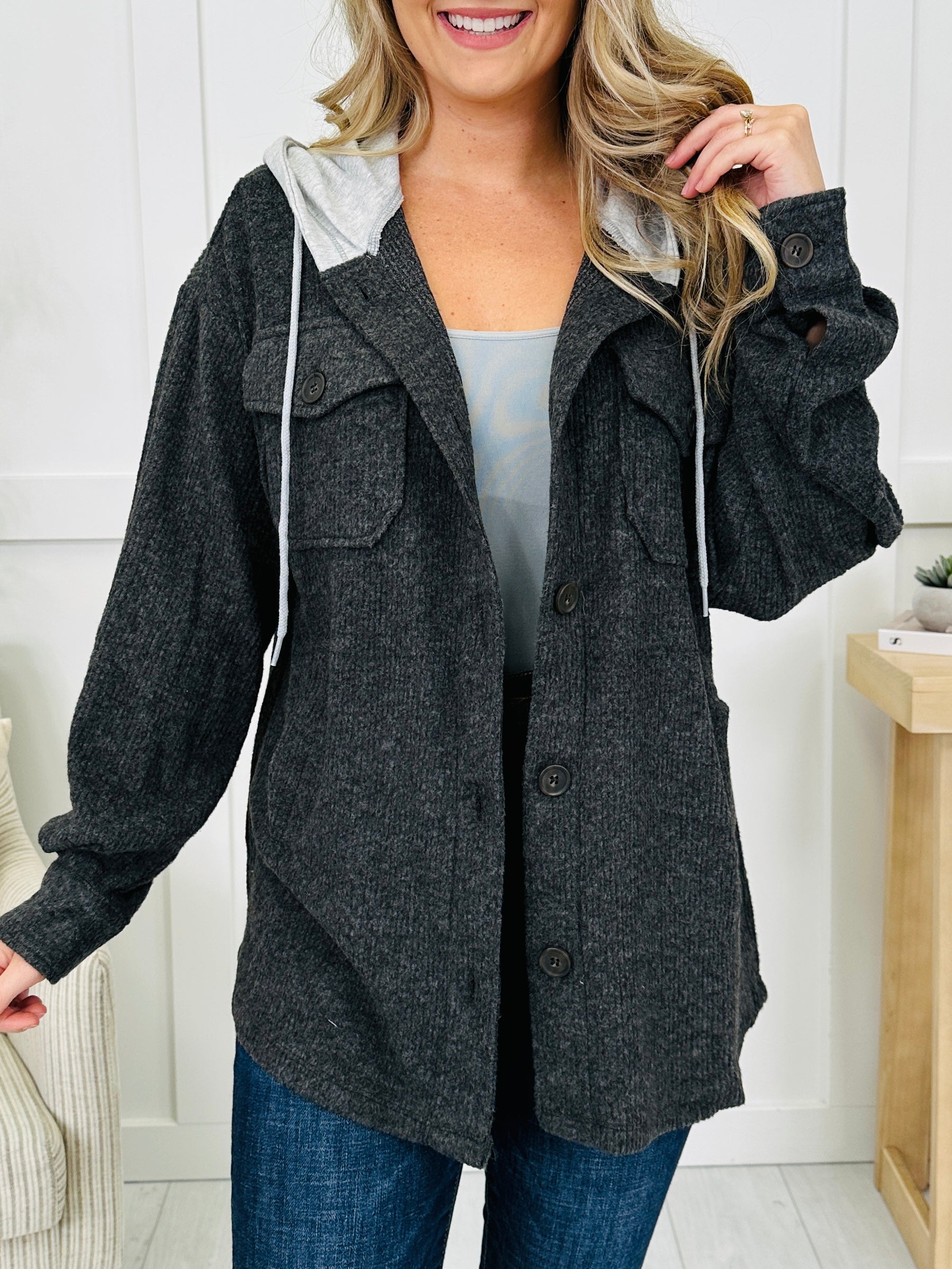 Casual Authority Shacket- Multiple Colors!