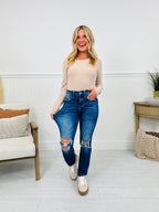 Bridge The Gap Cropped Straight Tummy Control Jeans