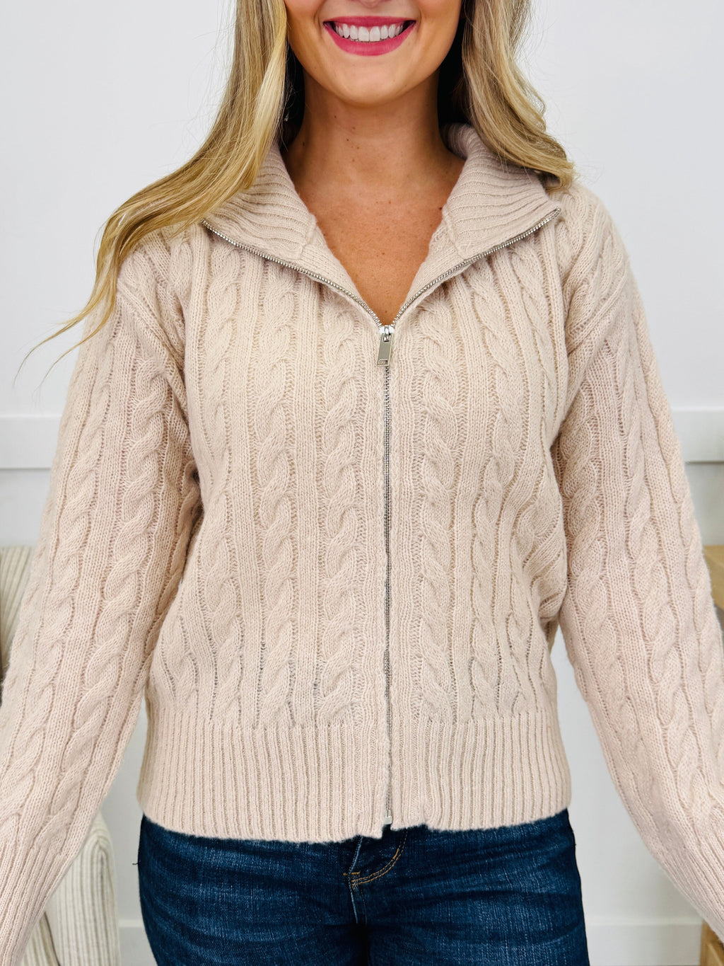 In The Still Of The Night Sweater in Beige