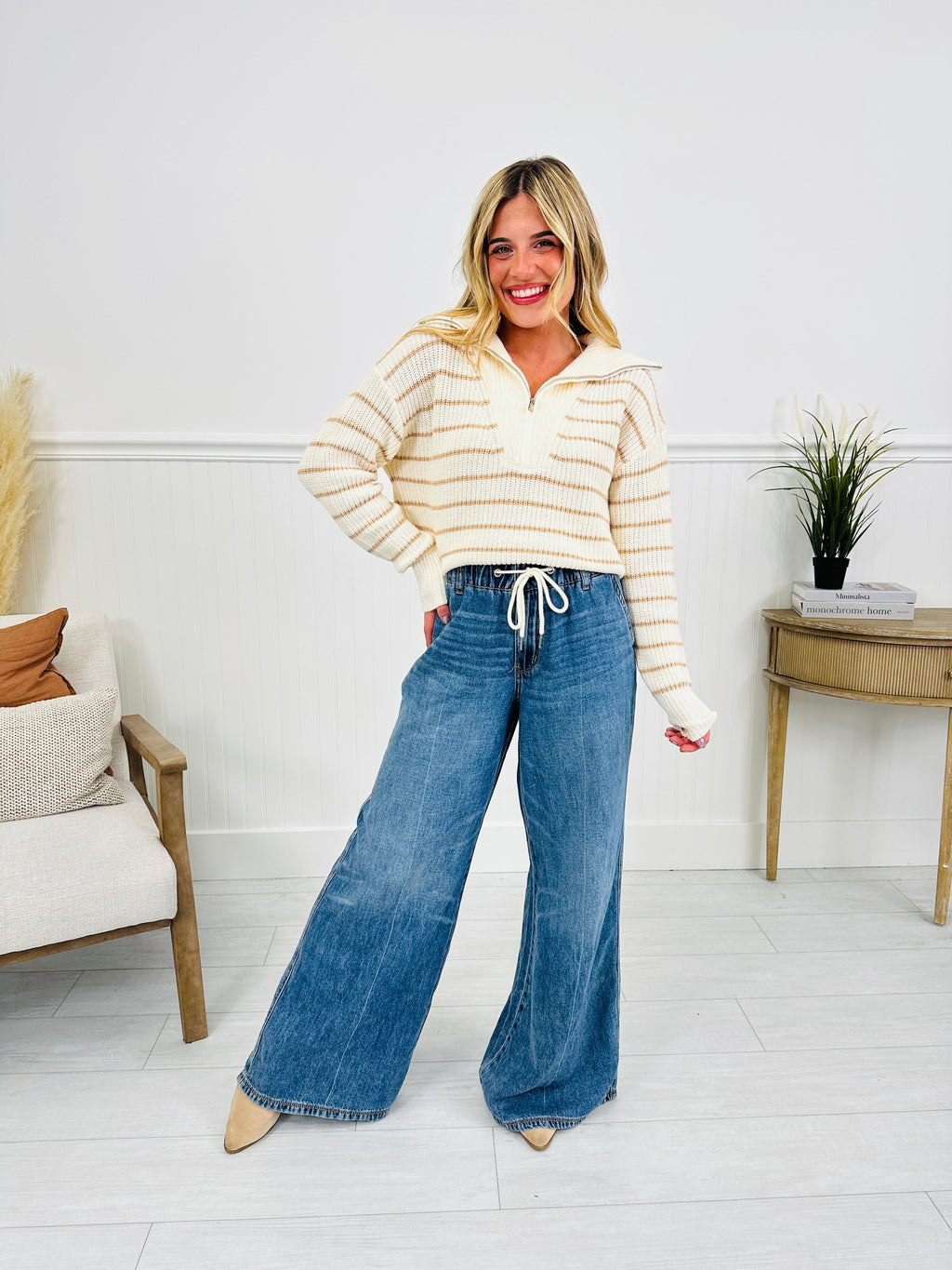 Judy Blue Easy Does It Featherweight Palazzo Jeans
