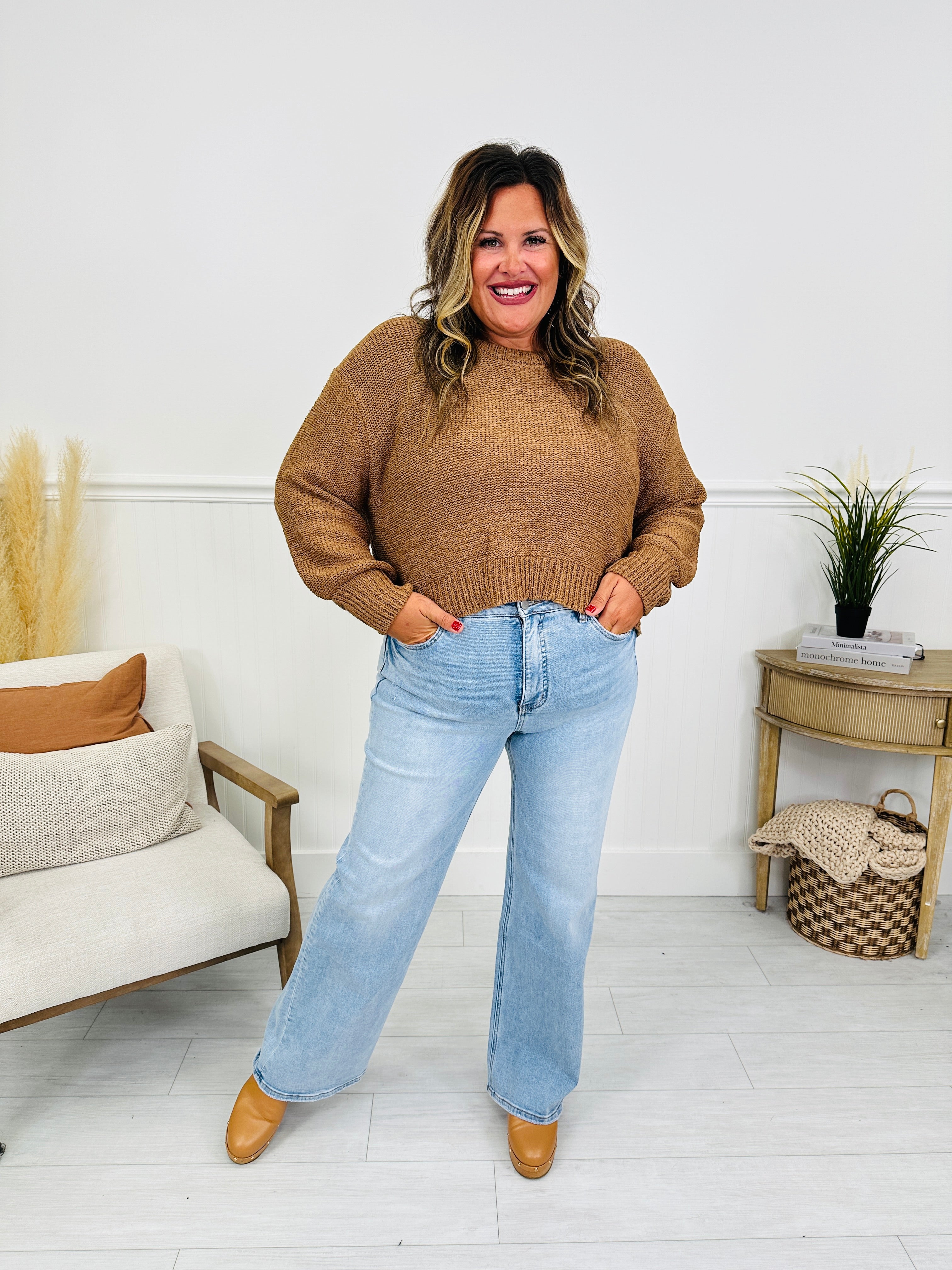 Your Best Side Wide Leg Tummy Control Jeans in Multiple Inseams