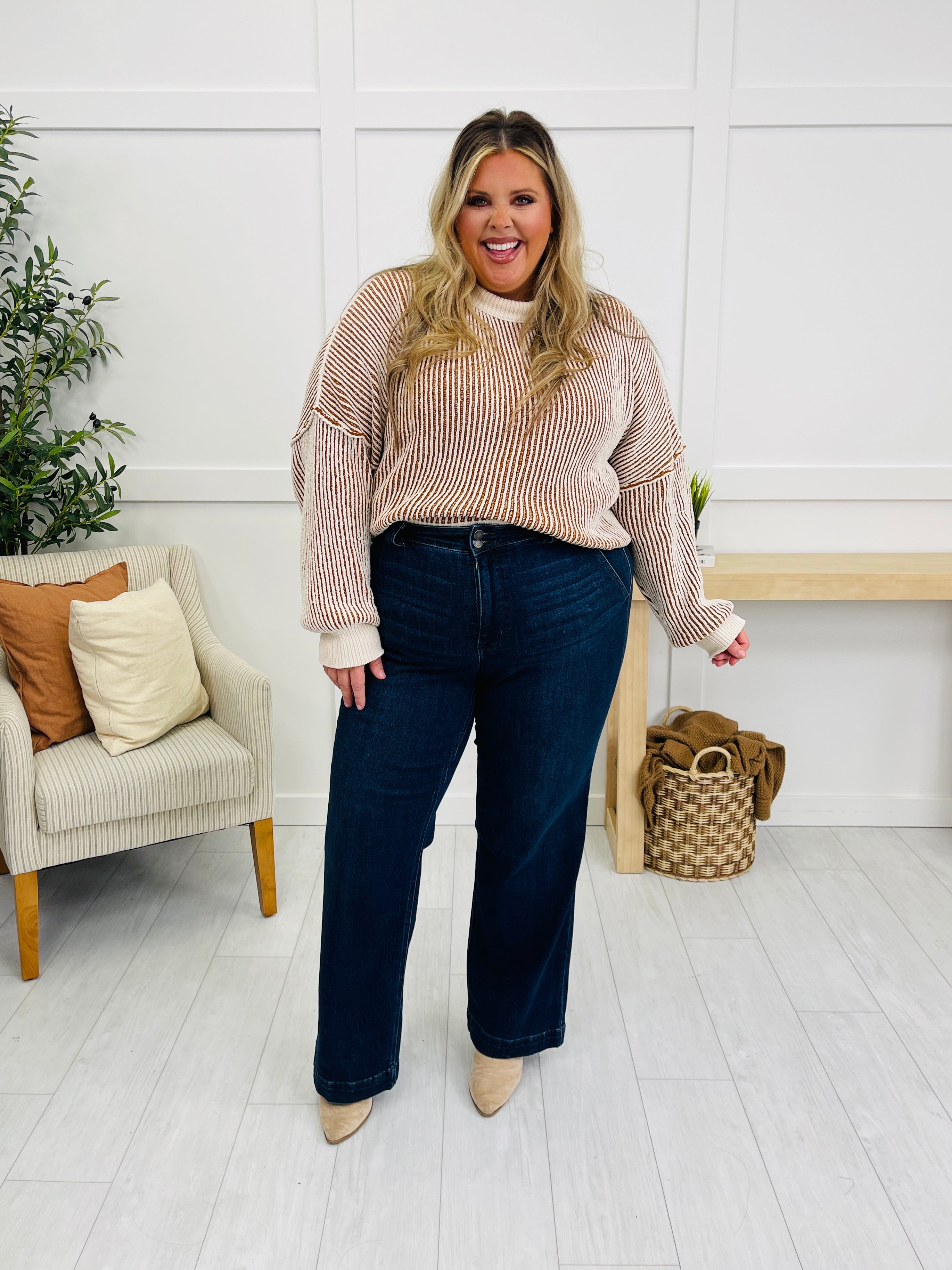 Judy Blue Double Time Wide Leg Jeans