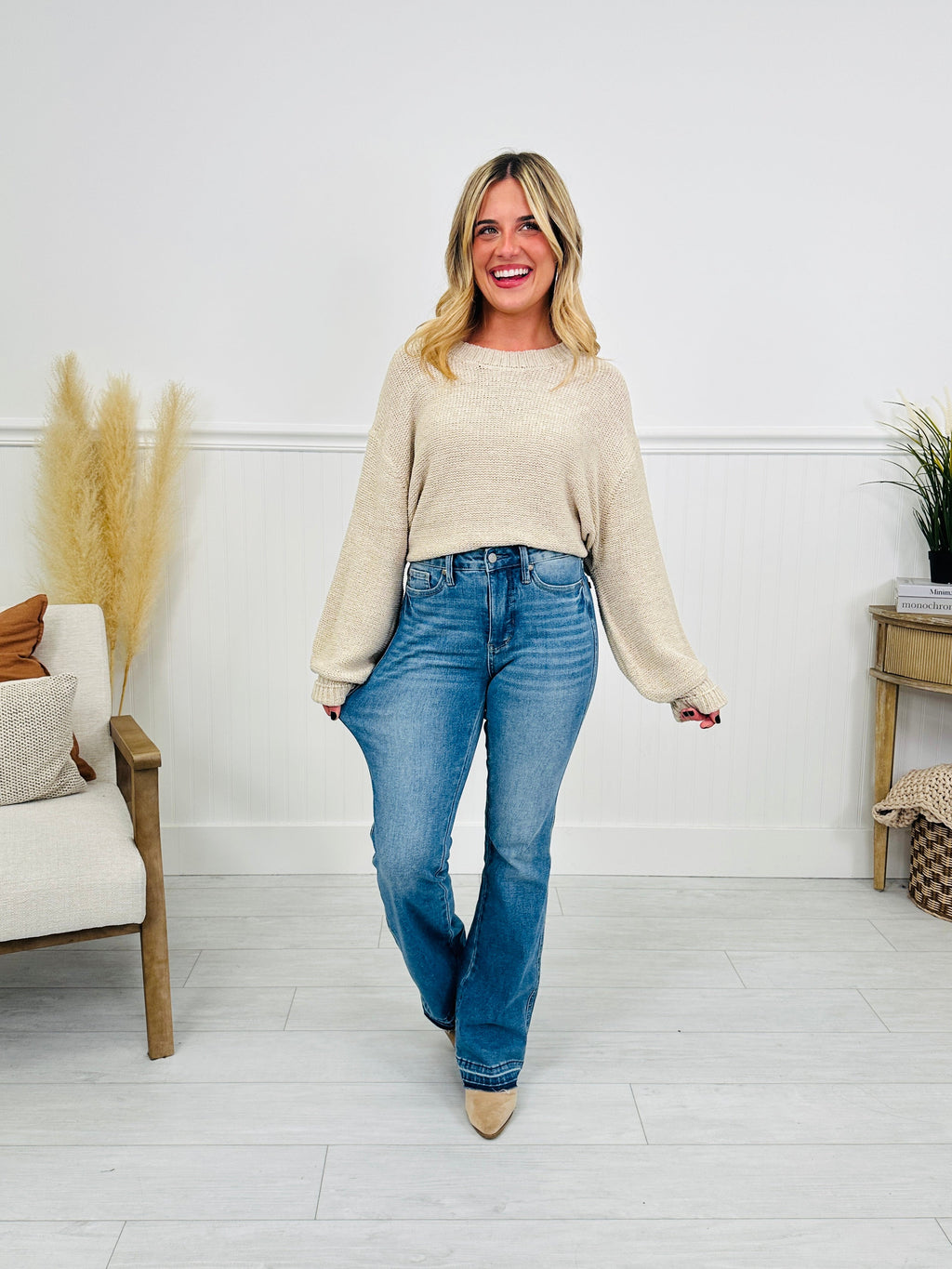 Judy Blue Shift In Seasons Tummy Control Slim Bootcut Jeans