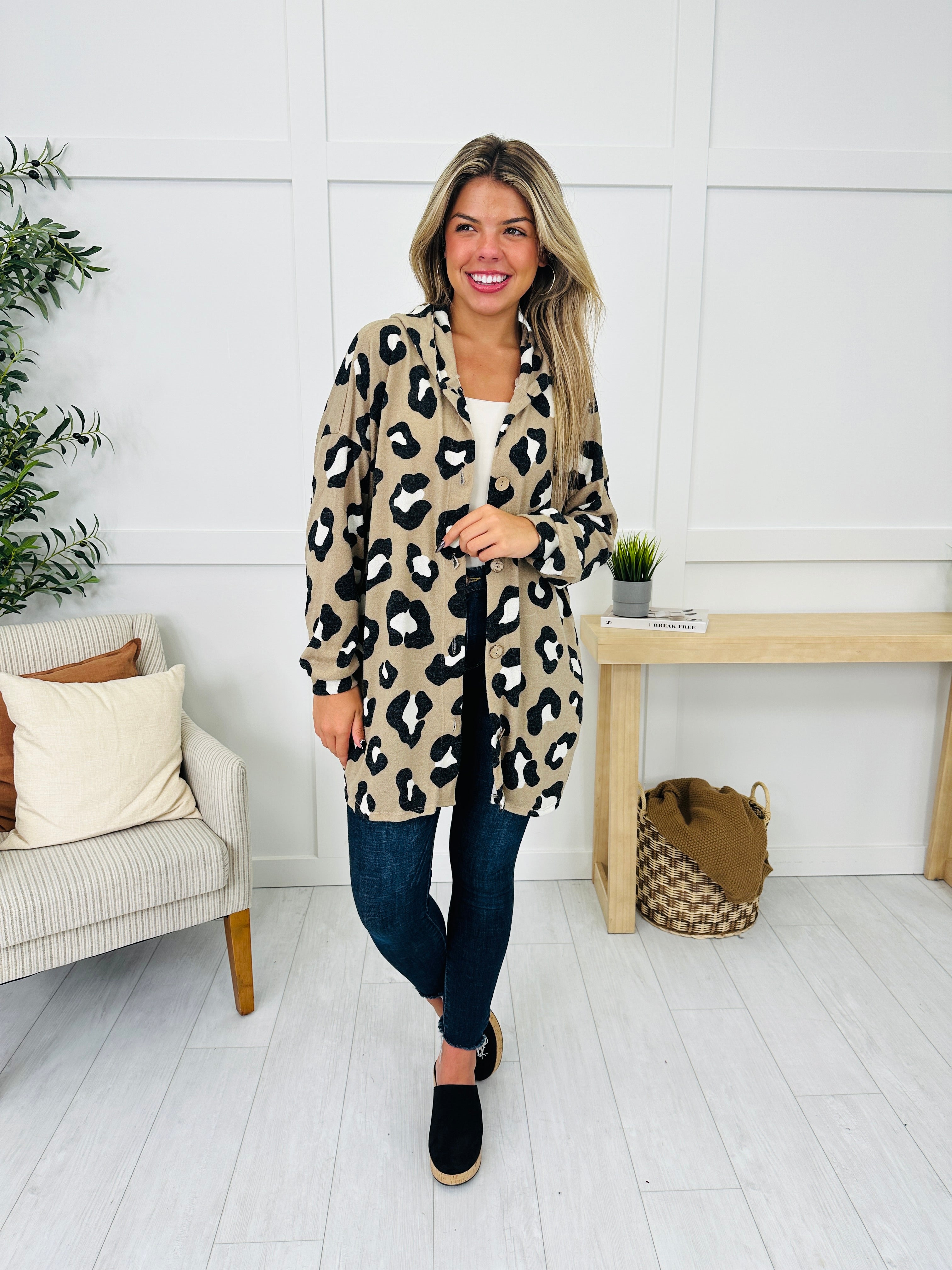 Wild At Dusk Cardigan in Taupe