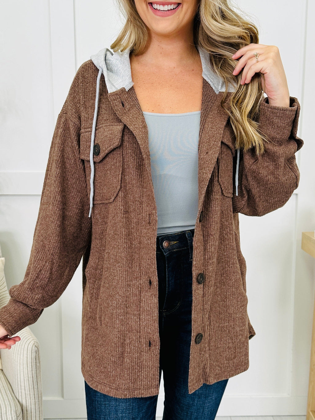 Casual Authority Shacket- Multiple Colors!