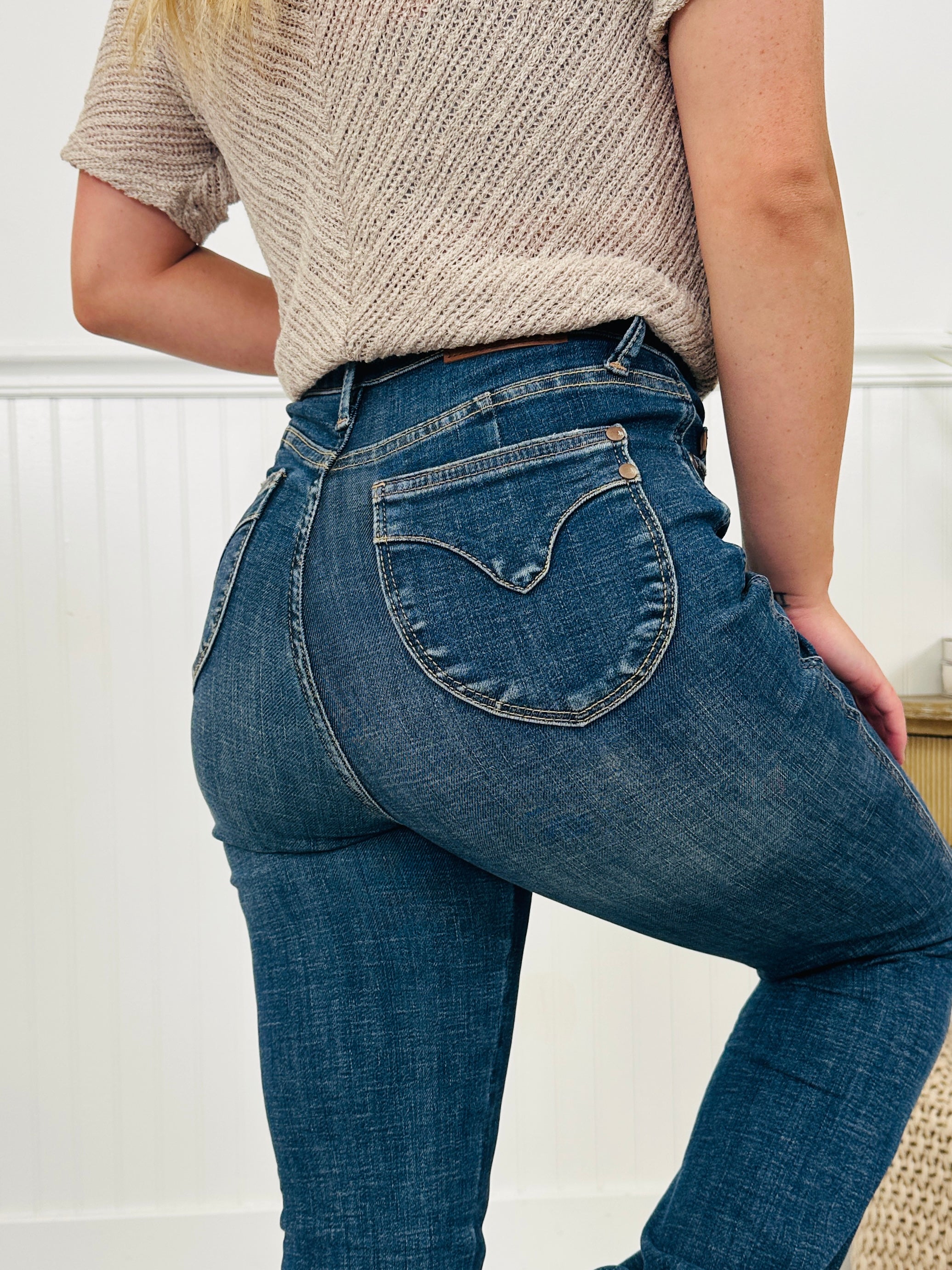 Judy Blue Trifecta Flare Tummy Control Butt Lifting Flare Jeans