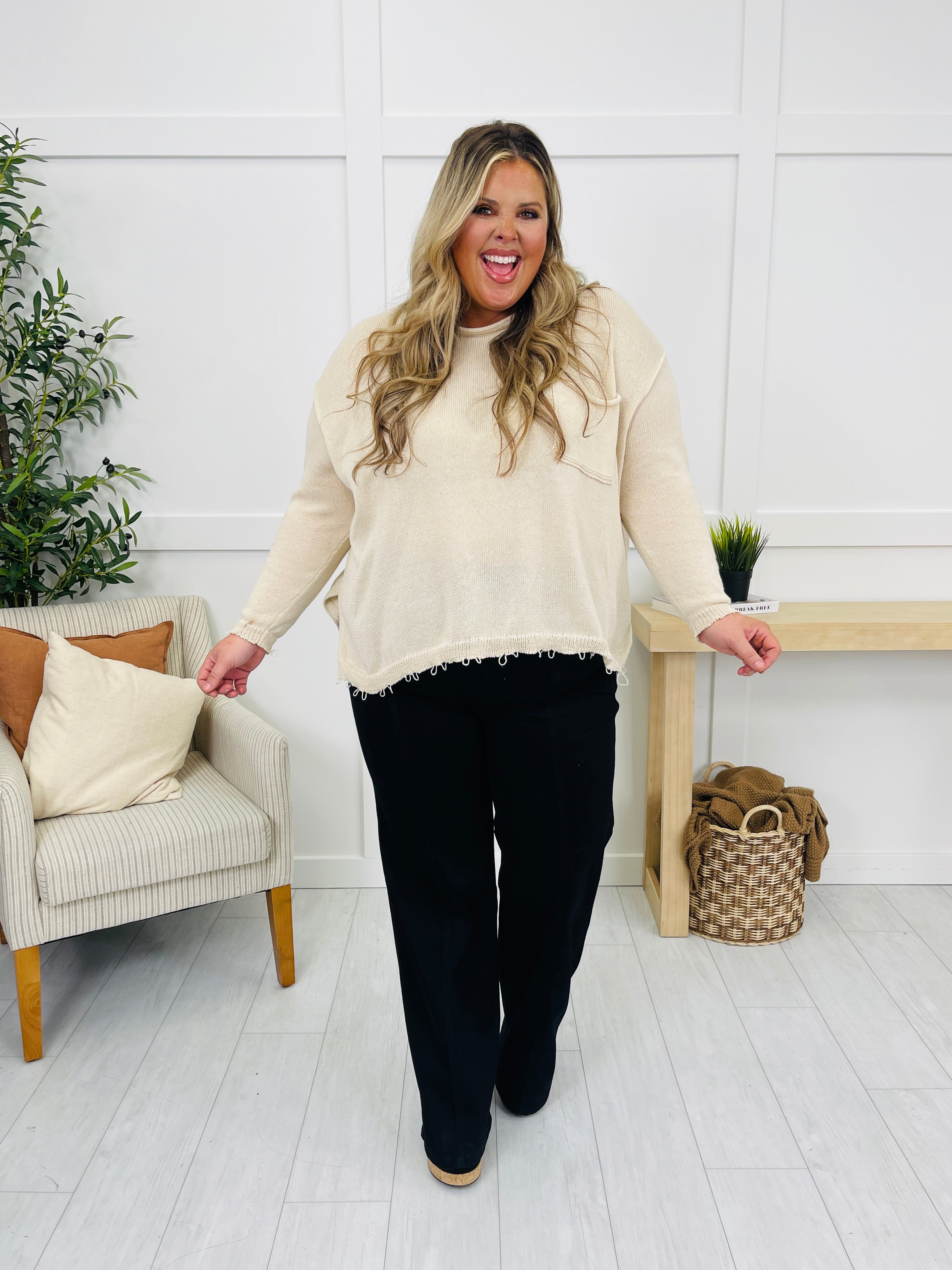 Judy Blue Walk on the Wide Side Retro Wide Leg Black Denim