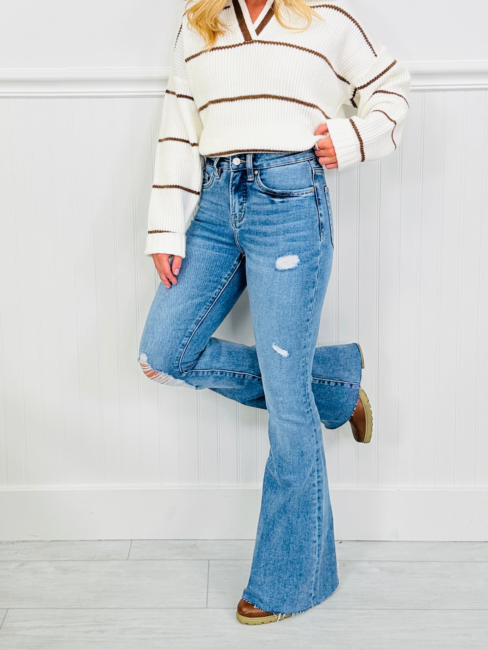 Fall For Flare Tummy Control Flare Jeans