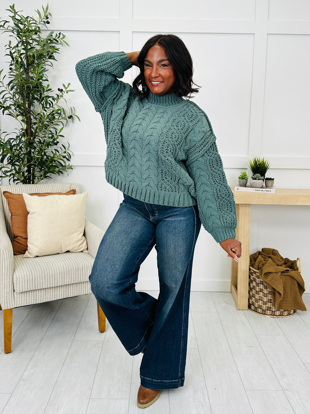 The Cable Club Sweater- Multiple Colors!