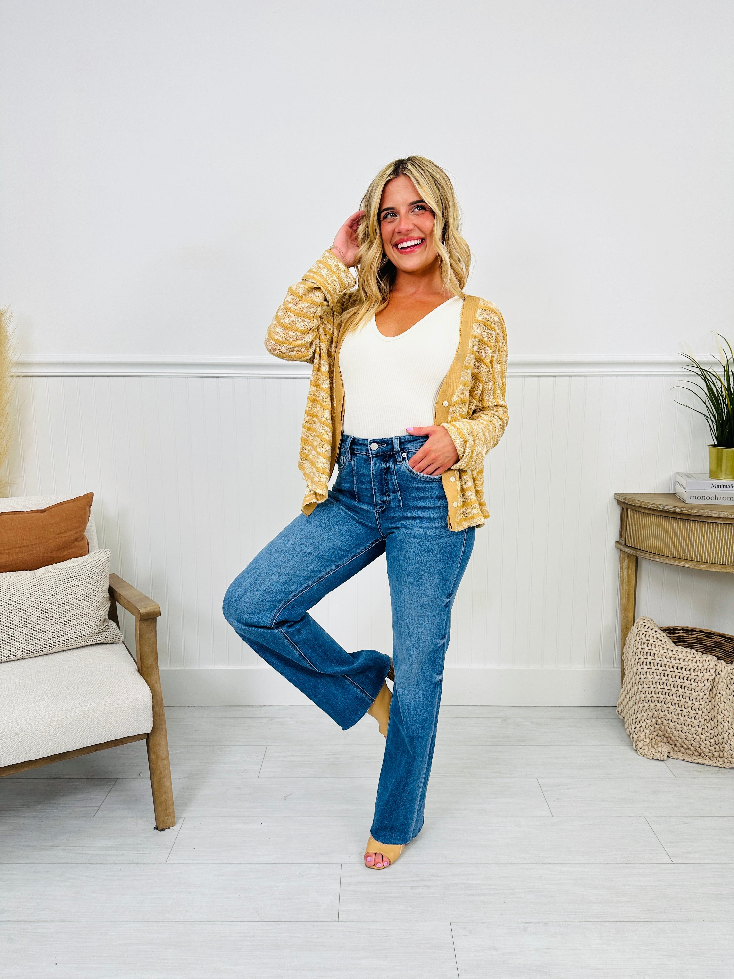 At The Front Wide Leg Tummy Control Jeans