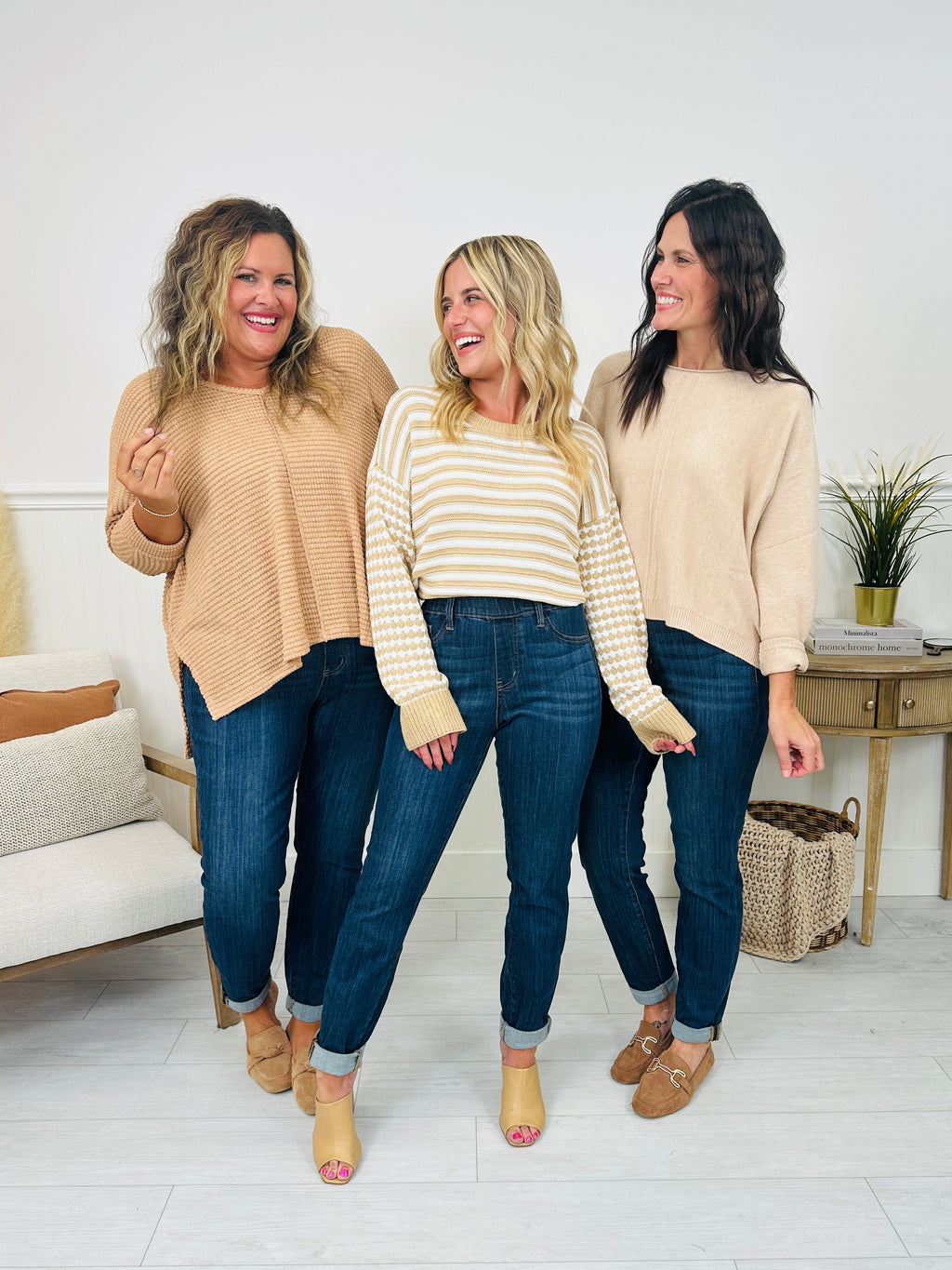 Judy Blue REG/CURVY Pulling Me Back Double Cuff Slim Fit Jeans