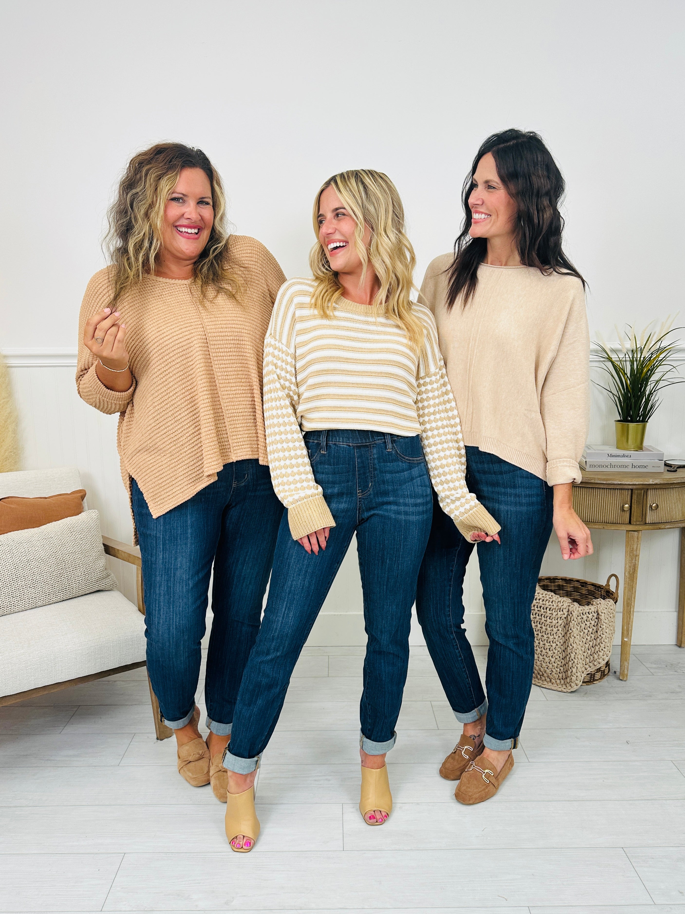 Judy Blue REG/CURVY Pulling Me Back Double Cuff Slim Fit Jeans