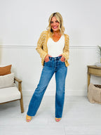 At The Front Wide Leg Tummy Control Jeans