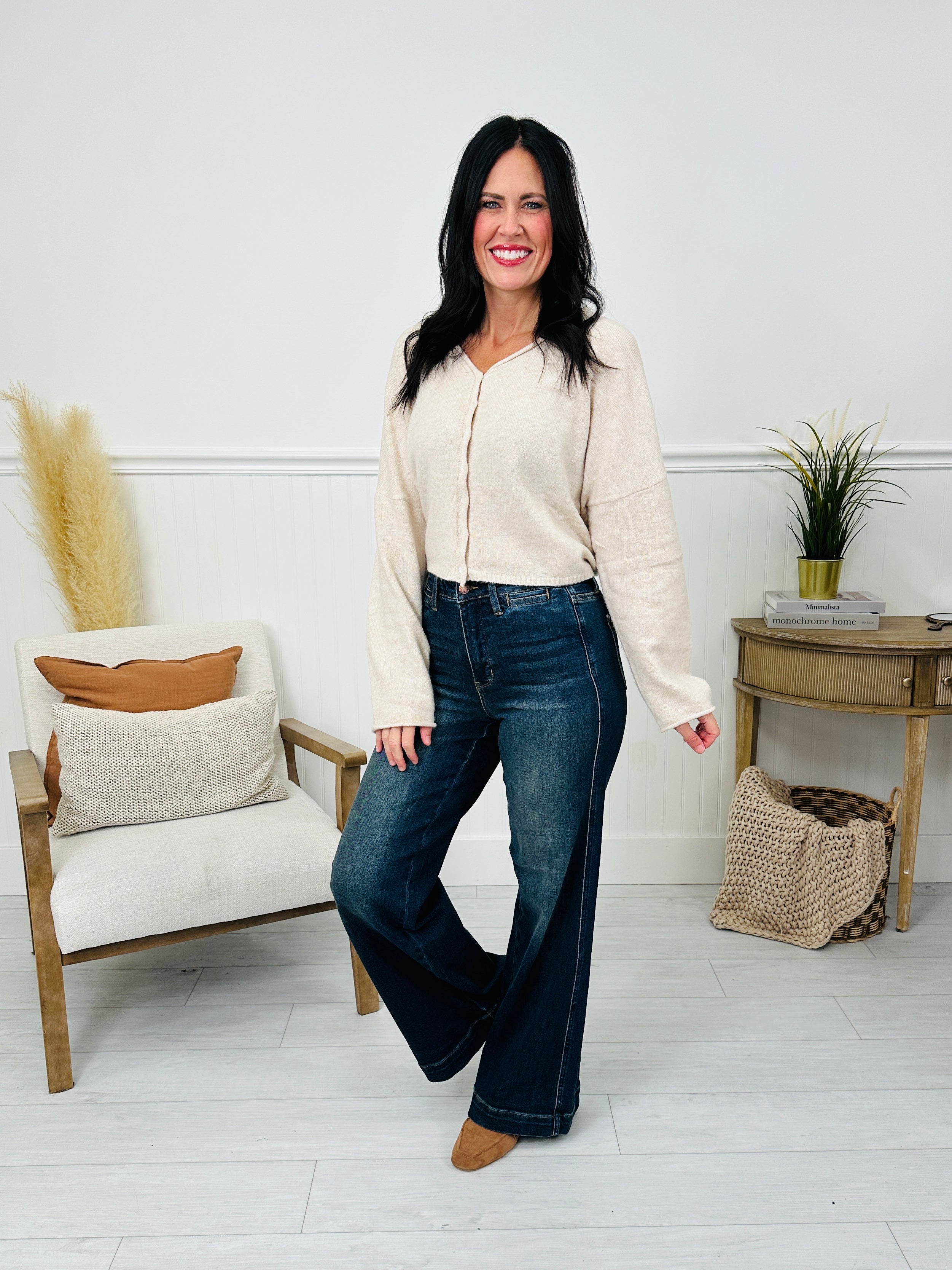 Judy Blue The One For Me Retro Wide Leg Jeans