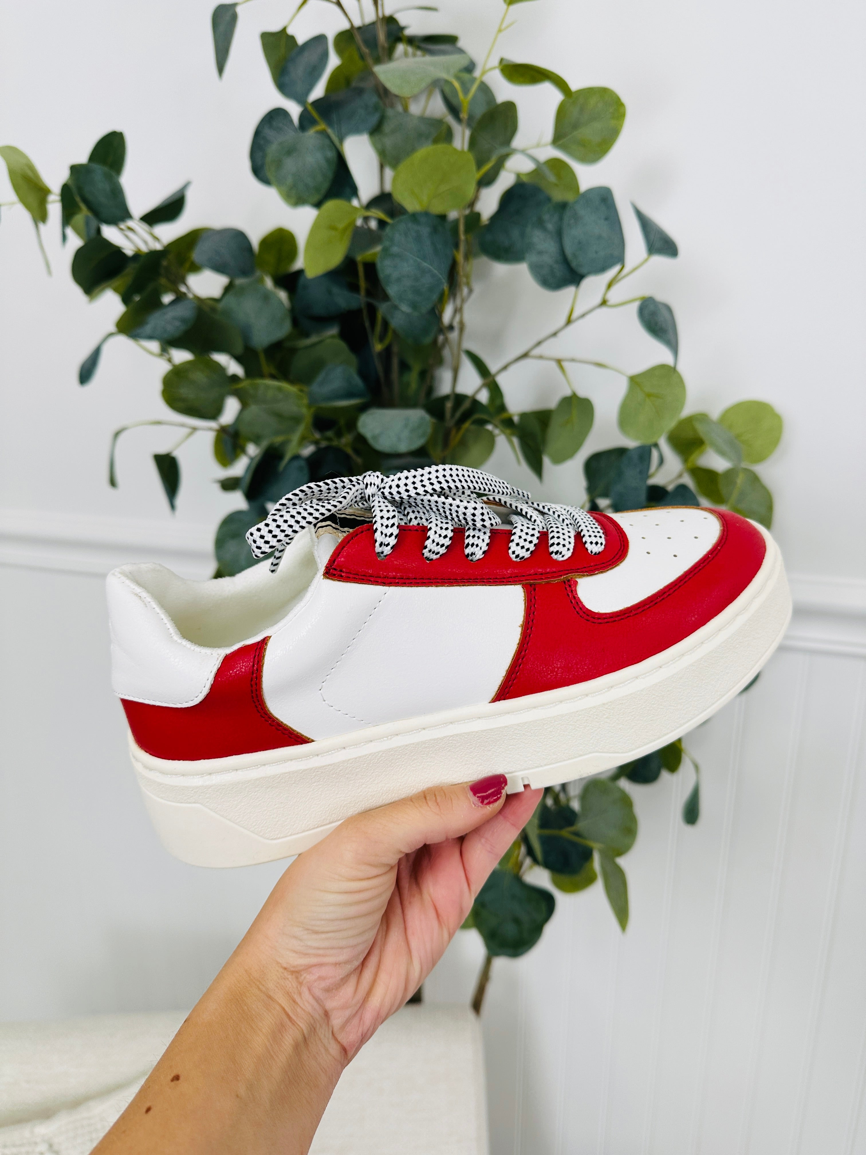 Level Up Sneaker in Red