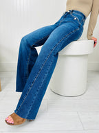 Caught Your Attention Straight Tummy Control Jeans