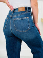 Judy Blue On The Fly Cropped Wide Leg Jeans